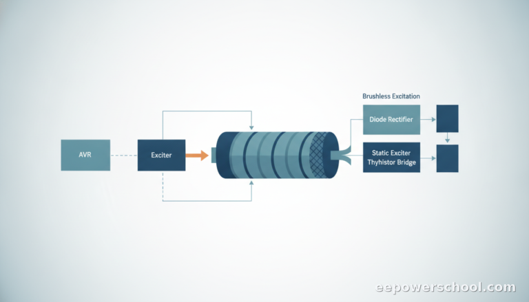 Comparison of Different Excitation Schemes for Emergency Diesel Generator