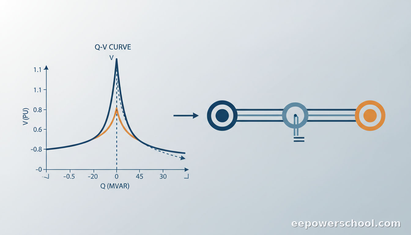 Voltage Stability Analysis using Q-V Curves in Power World | EE Power ...