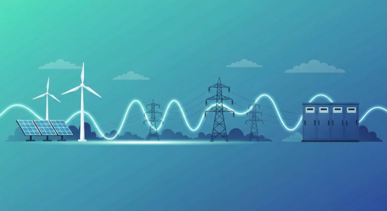 Grid-forming vs grid-following inverters on a modern renewable grid with solar, wind and battery storage