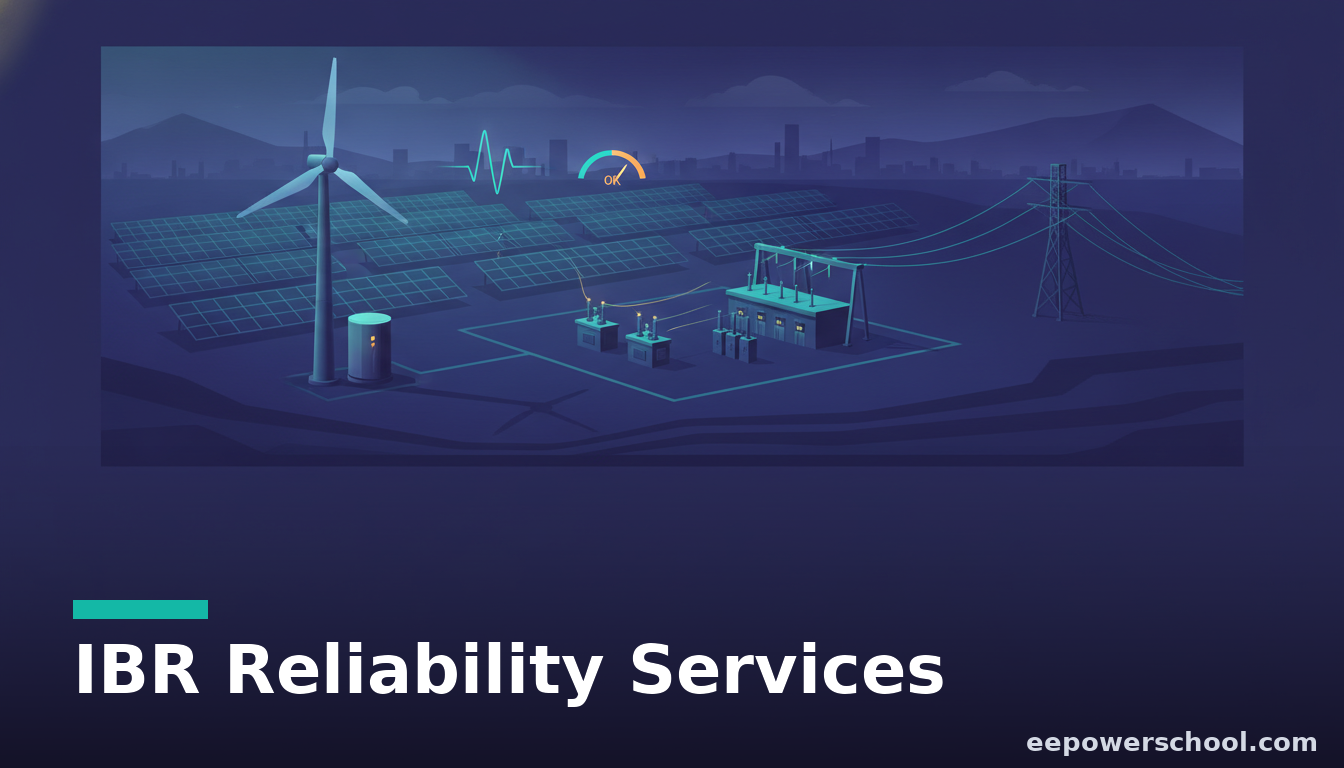 Reliability services from inverter-based resources: a solar and wind plant supporting grid voltage and frequency